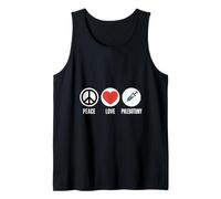 Peace Love Flebotomia Divertente Detto Infermiera Canotta