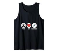 Peace Love Flebotomia Divertente Detto Infermiera Canotta