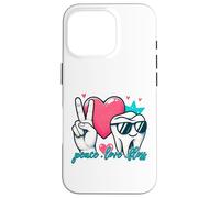 Peace Love Floss - Dentista Igienista dentale Custodia per iPhone 16 Pro