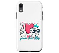 Peace Love Floss - Dentista Igienista dentale Custodia per iPhone XR