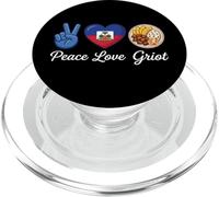 Peace Love Griot Amante del cibo haitiano PopSockets PopGrip per MagSafe