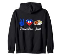 Peace Love Griot Haiti Cibo Felpa con Cappuccio