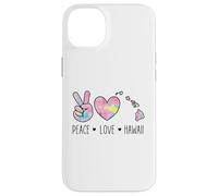 Peace Love Hawaii Acquerello Heart Island Aloha Art Design Custodia per iPhone 14 Plus