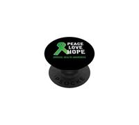 Peace Love Hope - Supporto per la consapevolezza della salute mentale, colore: verde PopSockets PopGrip Adesivo
