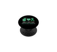Peace Love Hope - Supporto per la consapevolezza della salute mentale, colore: verde PopSockets PopGrip Adesivo