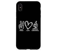 Peace Love Laboratory Laboratorio Ricerca Tech Medical Week Divertente Custodia per iPhone XS Max