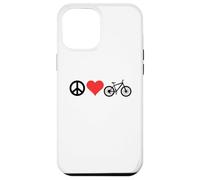 Peace Love Mountain Bikes Funny Retro MTB Biking Custodia per iPhone 12 Pro Max