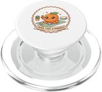 Peace Love Oranges - Agrumi Yoga divertente PopSockets PopGrip per MagSafe
