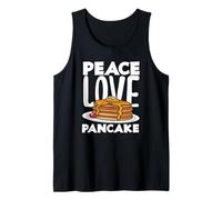 Peace Love Pancakes Impila vibrazioni per la colazione Canotta
