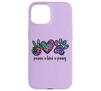 Peace Love Paws Graphic For Women Dog Mom And Animal Lover Custodia per iPhone 15