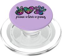 Peace Love Paws Graphic For Women Dog Mom And Animal Lover PopSockets PopGrip per MagSafe