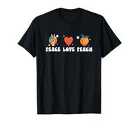 Peace Love Peach Southern Fruit FunnyRetro Estate Maglietta