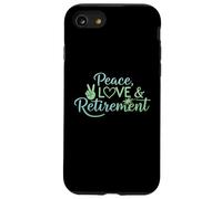 Peace Love Pensionamento Finalmente Ritirato Golden Years Custodia per iPhone SE (2020) / 7/8