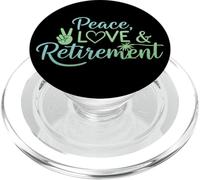 Peace Love Pensionamento Finalmente Ritirato Golden Years PopSockets PopGrip per MagSafe