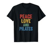 Peace Love Pilates Vintage retrò Invecchiato Maglietta