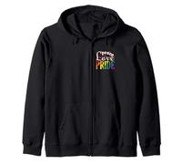 Peace Love Pride LGBT Colori Arcobaleno Felpa con Cappuccio