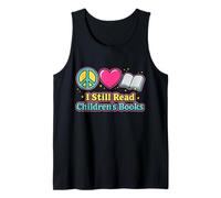 Peace Love Reading Books Cute Ho Ancora Letto Libri per Bambini Canotta
