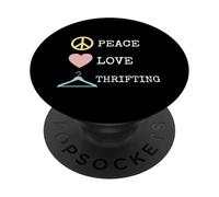 Peace Love Rivenditore vintage dell'usato PopSockets PopGrip Adesivo