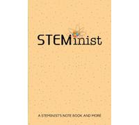 Peace Love Science STEMinist Notebook Lined 6x9" Pages with Bonus Reference Charts Beige Dotted Proton Design: Great Gift for Women in STEM and Other Smart Girls
