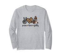 Peace Love Sloths Graphic for Women And Girls Cute Sloth Mom Maglia a Manica