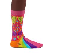 Peace & Love Socks, Hippie Accessories - Perfect present for hippie fans, Cotton
