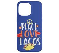 Peace Love Tacos Cibo Divertente Citazione Cibo Messicano Foodies Taco Custodia per iPhone 14 Pro Max