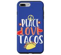 Peace Love Tacos Cibo Divertente Citazione Cibo Messicano Foodies Taco Custodia per iPhone 7 Plus/8 Plus