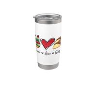 Peace Love Tacos México Matching Family Couples Mexican Bicchiere termico in acciaio inox doppia parete