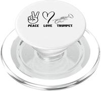 Peace Love Trumpet Proud Uomo Donna Trumpeter PopSockets PopGrip per MagSafe