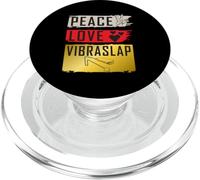 Peace Love Vibraslap Instrument Vibraslap Giocatori PopSockets PopGrip per MagSafe