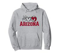 Peace Love Volleyball, Arizona Women Teen Girls Tween Felpa con Cappuccio