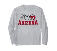 Peace Love Volleyball, Arizona Women Teen Girls Tween Maglia a Manica