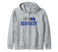 Peace Love Volleyball, Kentucky Women Teen Girls Tween Felpa con Cappuccio