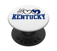 Peace Love Volleyball, Kentucky Women Teen Girls Tween PopSockets PopGrip Adesivo
