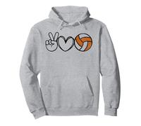 Peace Love Volleyball - Texas Women Teen Girls Tween Felpa con Cappuccio
