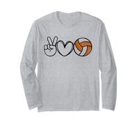 Peace Love Volleyball - Texas Women Teen Girls Tween Maglia a Manica