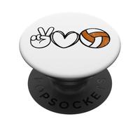 Peace Love Volleyball - Texas Women Teen Girls Tween PopSockets PopGrip Adesivo