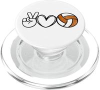 Peace Love Volleyball - Texas Women Teen Girls Tween PopSockets PopGrip per MagSafe