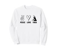 Peace Love Yoga Istruttore di Yoga Donne orgogliose Felpa