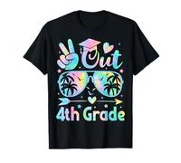 Peace Out 4th Grade Ciao Estate Ultimo giorno di quarta elementare Maglietta