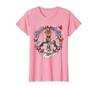 Peace - Pace Maglietta, Donna, Rosa, L