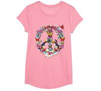 Peace - Pace Maglietta, Ragazze, Rosa, L