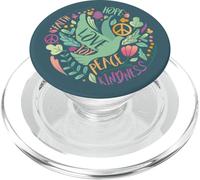 Peace pace segno di pace donna bambino uomo PopSockets PopGrip per MagSafe
