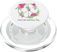 Peace pace segno di pace fiori donna bambini uomo PopSockets PopGrip per MagSafe
