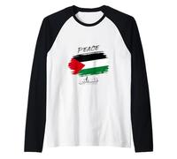 Peace Palestina Free Gaza Gerusalemme Mosca Maglia con Maniche Raglan