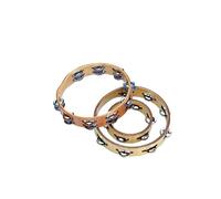 Peace RH-1-1008 Tamburello Cembalo in Acero con piattelli in metallo 25 cm