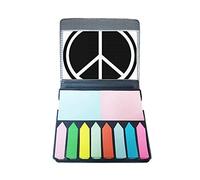 Peace Symbol Nuclear Anti-war Pattern Self Stick Note Color Page Marker Box