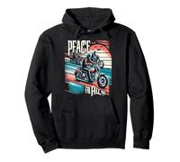 Peace to All Riders Ride for Unity & Brotherhood Tee Freedom Felpa con Cappuccio