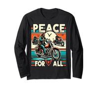 Peace to all Riders Ride for Unity & Brotherhood Tee Freedom Maglia a Manica