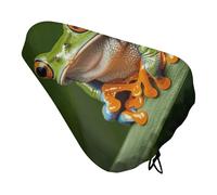 Peace Tree Frog - Coprisedile per bicicletta, imbottito, extra largo, per donne e uomini, comodo, impermeabile, con coulisse, adatto per strada, montagna, esercizio, spin